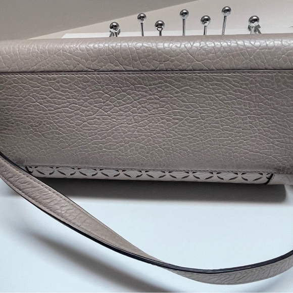 Kate Spade purse, top handle and cross body strap, cut out lace design on front - Picture 7 of 12